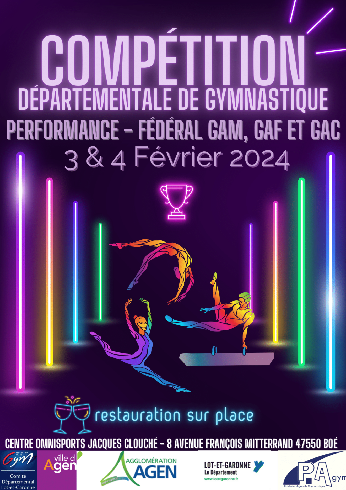 Compétition départementale de gymnastique